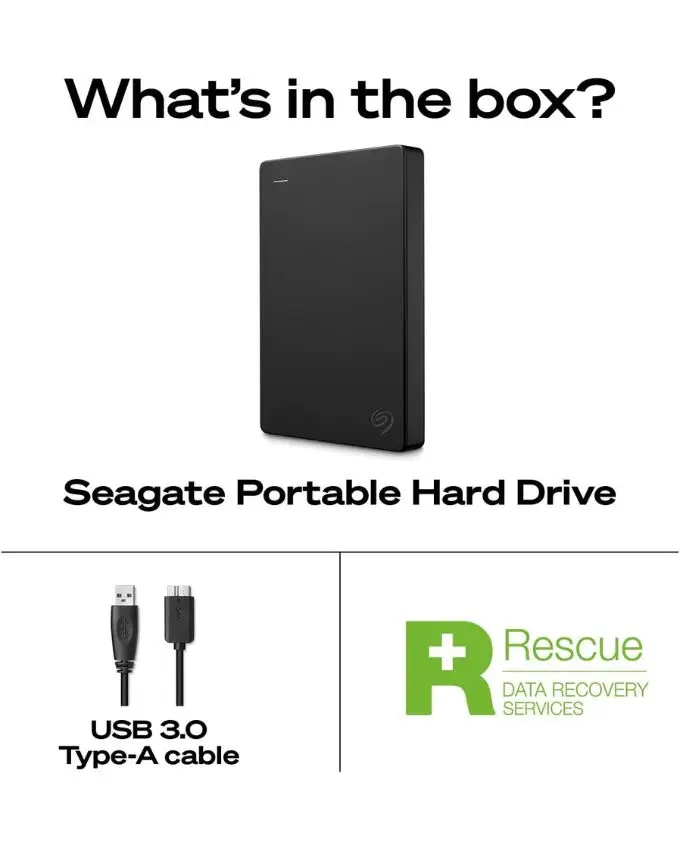 Seagate Portable 2TB External Hard Drive HDD