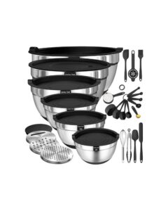 Thickened AHeavy-Duty 26pcs Stainless Steel Bowl