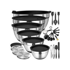 Thickened AHeavy-Duty 26pcs Stainless Steel Bowl